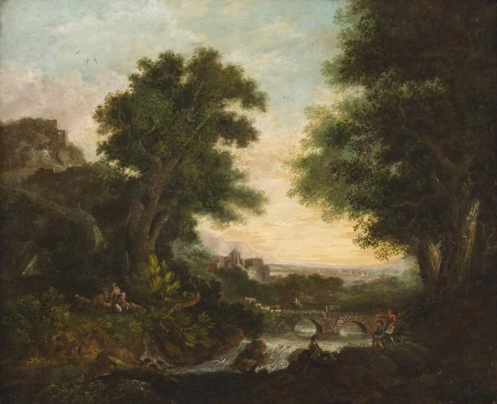 Paesaggio con figure